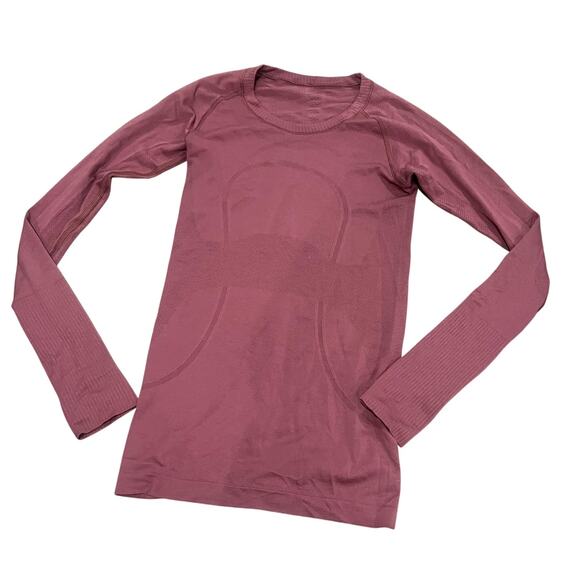 lululemon athletica Tops - Lululemon Athletica Pink Long Sleeve Workout Shirt Size 4